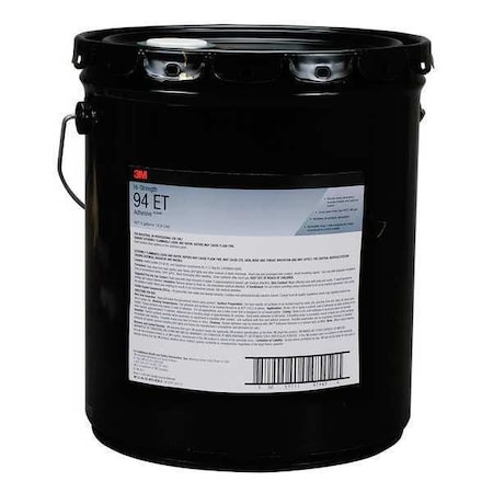 Spray Adhesive, Hi-Strength 94ET Series, Clear, 16 oz, Pail MPN:94ET