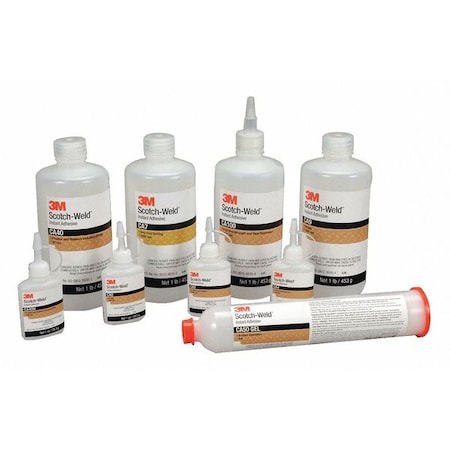 Instant Adhesive, Scotch-Weld CA40 Series, Transparent, 1 fl oz (US), Bottle 12 PK MPN:CA40