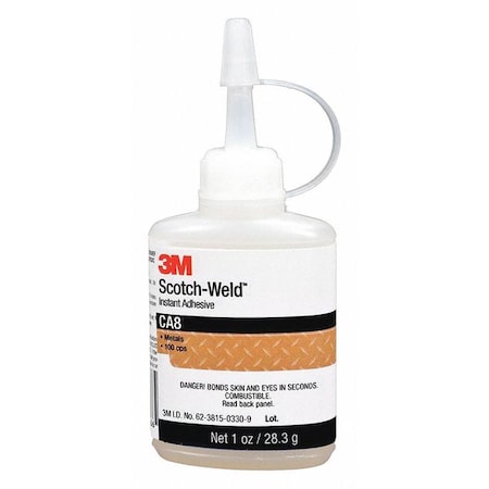 Instant Adhesive Surface Activator, Scotch-Weld CA8 Series, 12 PK MPN:CA8
