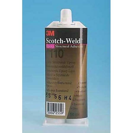 Epoxy Adhesive, DP110 Series, Clear, Dual-Cartridge, 6 PK, 1:01 Mix Ratio, 20 min Functional Cure MPN:DP110