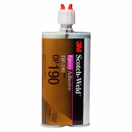 Epoxy Adhesive, DP190 Series, Clear, Dual-Cartridge, 12 PK, 1:01 Mix Ratio, 12 hr Functional Cure MPN:DP190