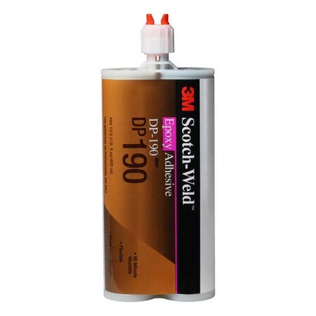 Epoxy Adhesive, DP190 Series, Gray, Dual-Cartridge, 6 PK, 1:01 Mix Ratio, 12 hr Functional Cure MPN:DP190