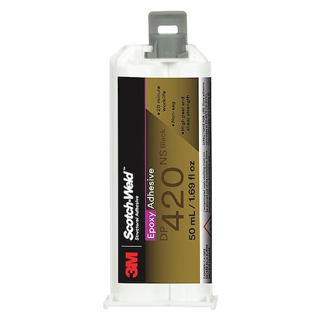 Structural Adhesive, DP420NS Series, Dual-Cartridge, 2:1 Mix Ratio MPN:DP420NS