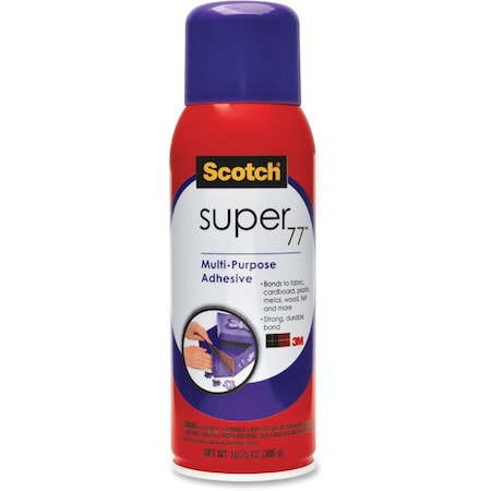 Spray Adhesive, Super 77 Series, Clear, 468.8 oz, Tank MPN:SUPER 77