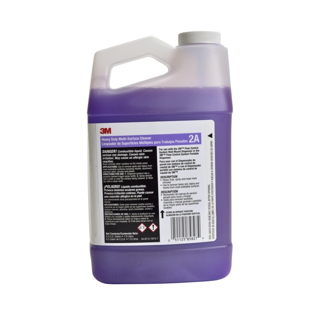 3M Flow Control 2A Heavy-Duty Multi-Surface Cleaner Concentrate, 64 Oz Bottle MPN:2A-EA