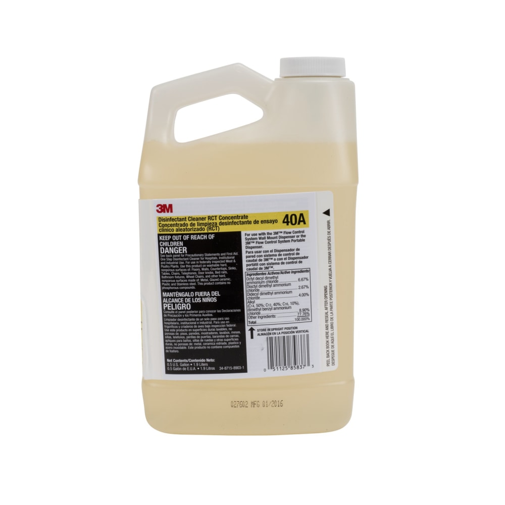 3M Flow Control 40A Disinfectant Cleaner RCT Concentrate, 67.6 Oz MPN:40A-EA