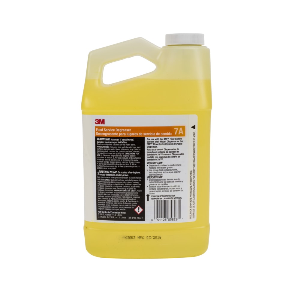 3M Flow Control 7A Food Service Degreaser Concentrate, 67.6 Oz MPN:7A-EA
