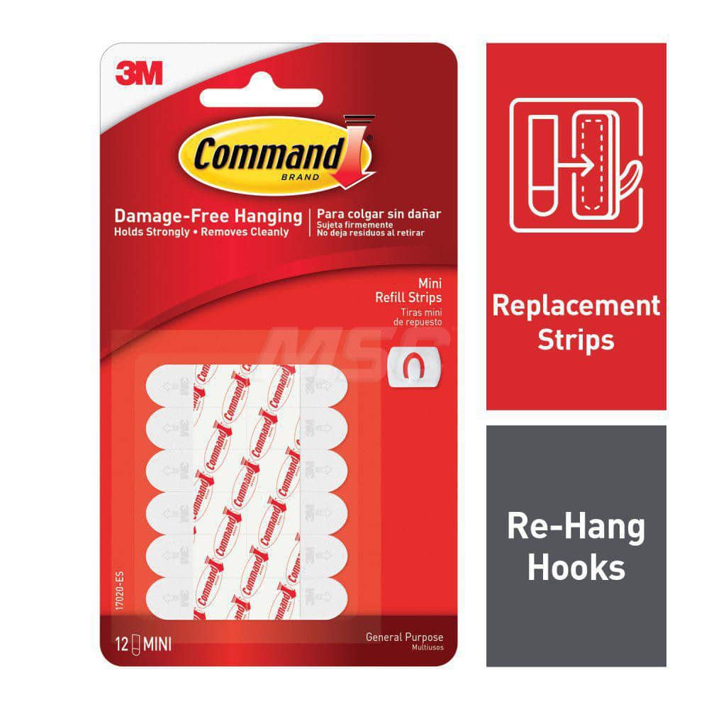 Storage Hook: Adhesive Back Mount, 0.5