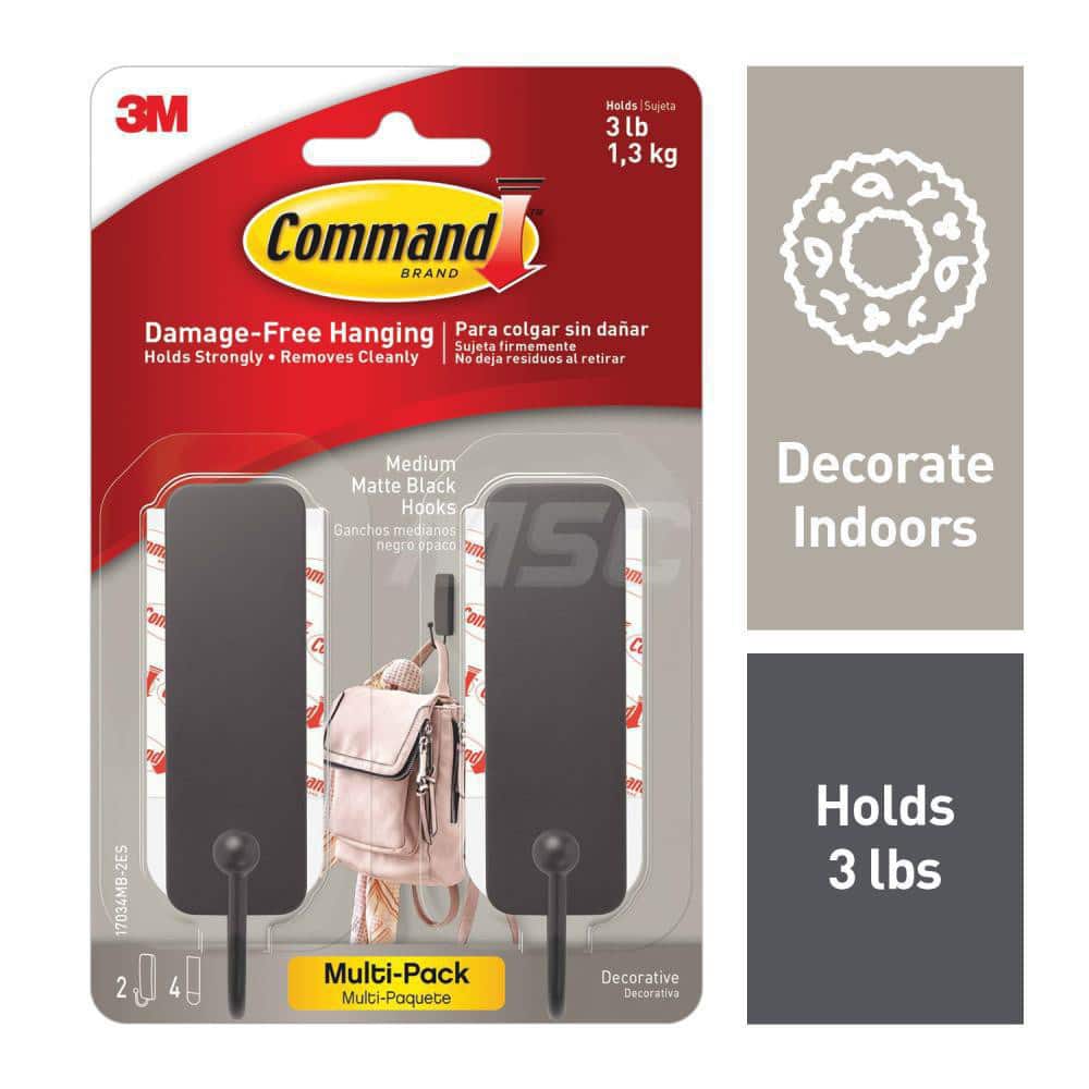 Storage Hook: Adhesive Back Mount, 1.3