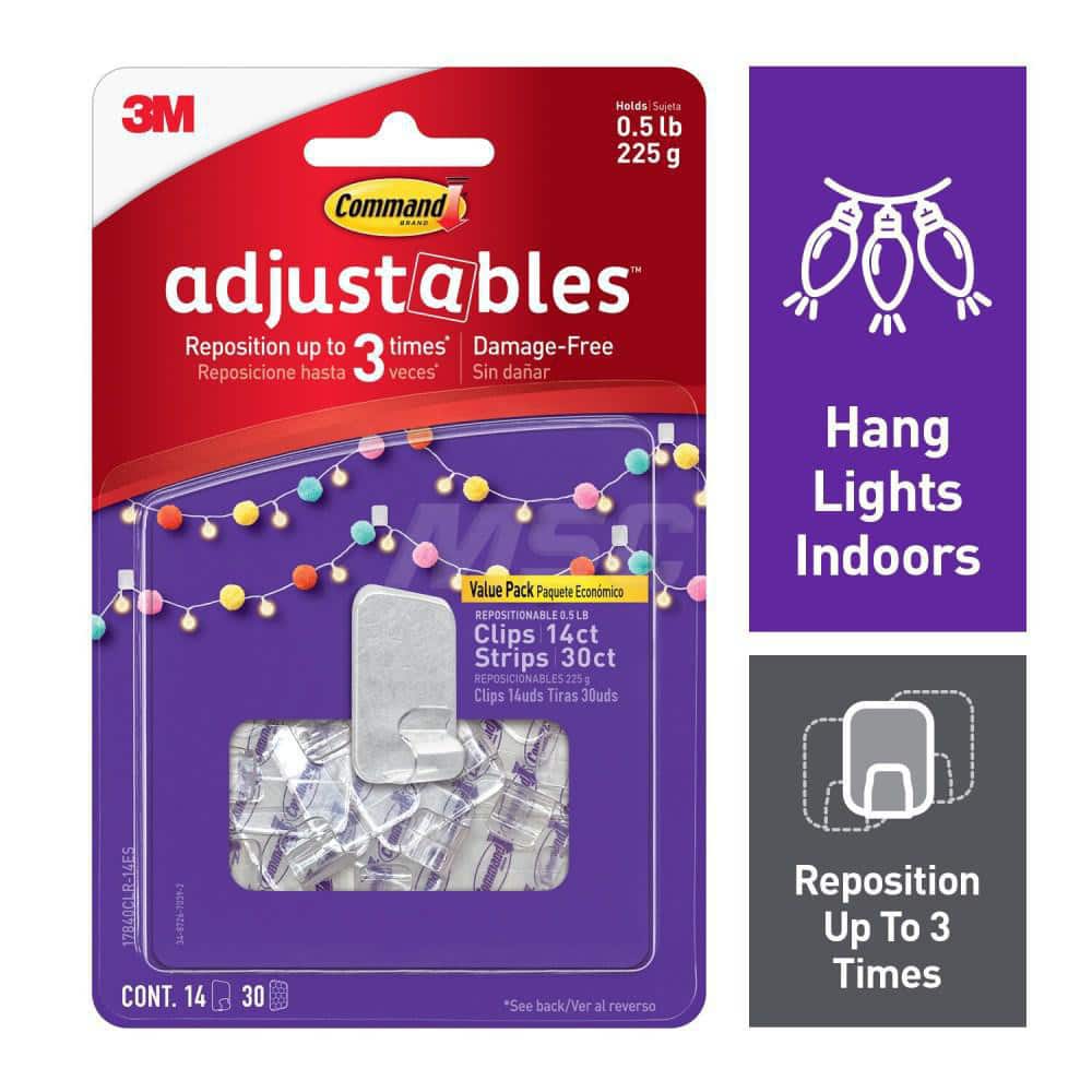 Storage Hook: Adhesive Back Mount, 0.31