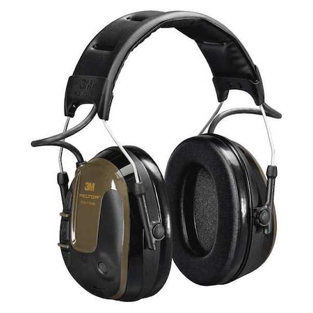 Headset, 21dB, Headband, Green, AA Batteries MPN:MT13H222A