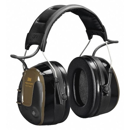 Headset, 26dB, Headband, Green, AA Batteries MPN:MT13H223A
