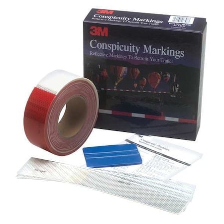 Conspicuity Tape Kit, Red/White, 75Ft MPN:051131-06398