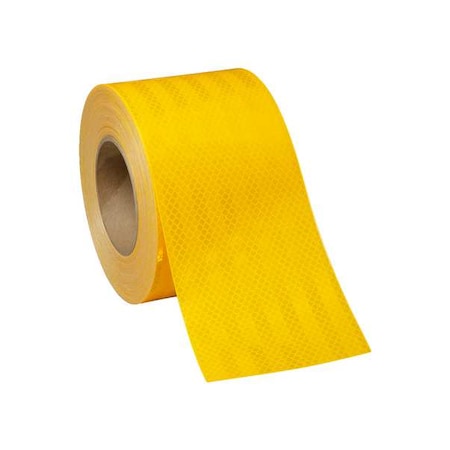 Conspicuity Tape, Cut, 4 In, 18 In, Fl Ylw MPN:983-21 ES