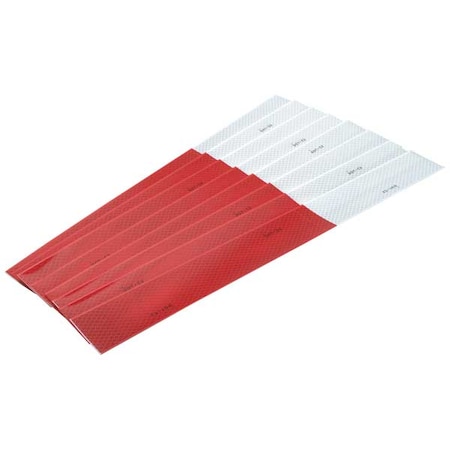 Conspicuity, 2 In, White/Red, PK100 MPN:983-32