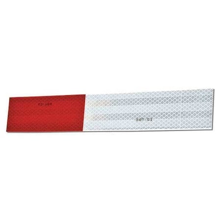 Reflective Tape Strips, Red/White, PK10 MPN:983-326