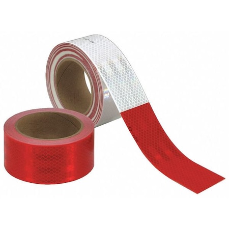 Reflective Tape, Red/White, 53 ft. L MPN:983