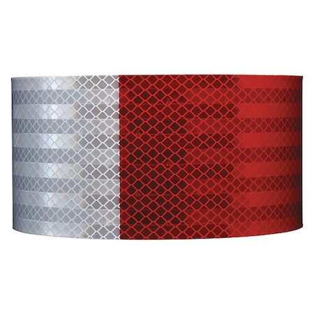 Reflective Gate Arm Tape, Red/White, Width: 4 in MPN:GA1616