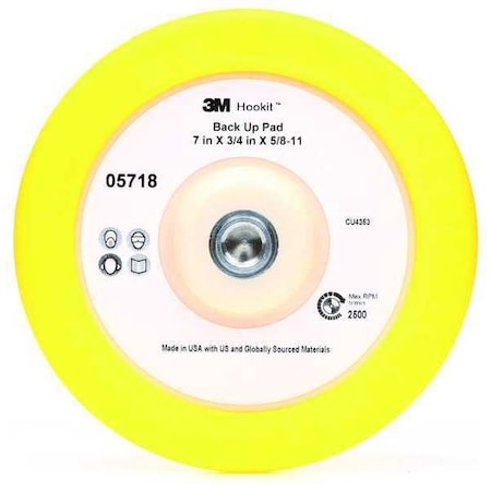 Hook-and-Loop Disc backup Pad, 7D MPN:05718