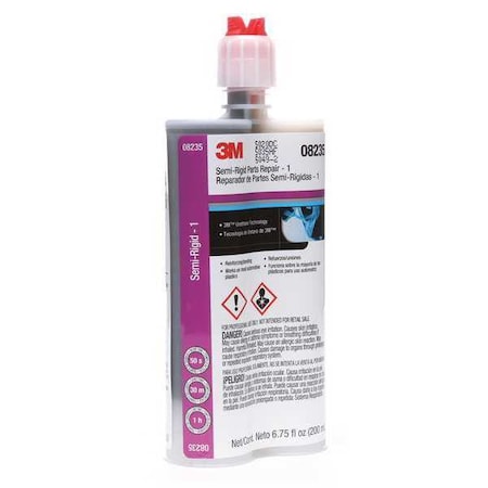Semi-Rigid, Parts Repair, 200 mL, Black, PK6 MPN:08237