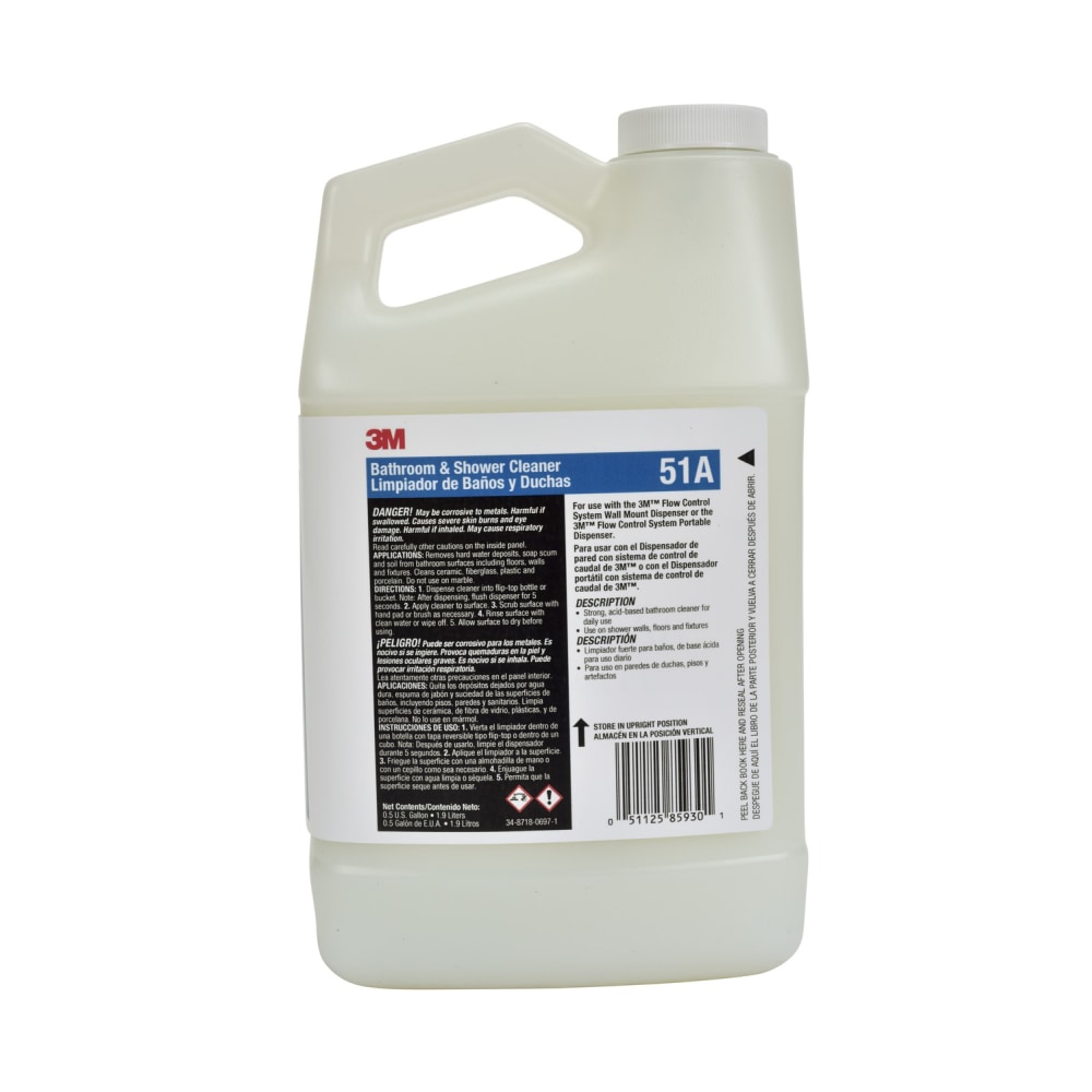 3M Flow Control 51A Bathroom And Shower Cleaner Concentrate, 67.6 Oz MPN:51A-EA
