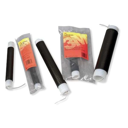 Cold Shrink Tube, Medium Wall, Not Rated I.D. Shrink Ratio, 1.38 in I.D. Before Shrinking, Black MPN:8427-12