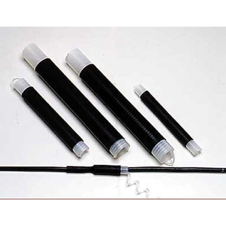 Cold Shrink Tube, Medium Wall, Not Rated I.D. Shrink Ratio, 1.94 in I.D. Before Shrinking, Black, 10 PK MPN:8428-6