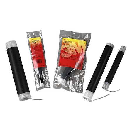 Cold Shrink Insulator, 2:1 I.D. Shrink Ratio, 1.94 in I.D. Before Shrinking, Black, 8 in MPN:8428-8