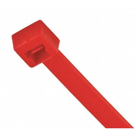 Cable Tie, 11 in L, 3 in Max Bundle Dia., Red, Nylon 6/6, 50 lb Strength, 1000 PK MPN:CT11RD50-C