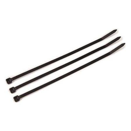 Cable Tie, 8 in L, 1-7/8 in Max Bundle Dia., Black, Nylon 6/6, 50 lb Strength, 1000 PK MPN:CT8BK50-C