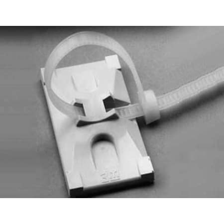 Cable Tie Mounting Base, ABS, Beige, 2 in L MPN:CTB2X1BGA-C