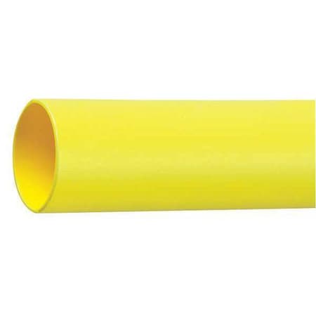 Heat Shrink Tube, Thin Wall, 2:1 I.D. Shrink Ratio, 3 in I.D. Before Shrinking, Yellow, 50 ft MPN:FP301-3-50'-YELLOW-SPOOL