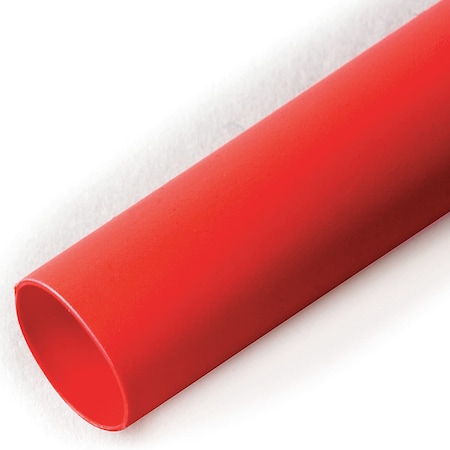 Heat Shrink Tube, Thin Wall, 2:1 I.D. Shrink Ratio, 0.19 in I.D. Before Shrinking, Red, 250 ft MPN:FP301-3/16-250'-RED-SPOOL