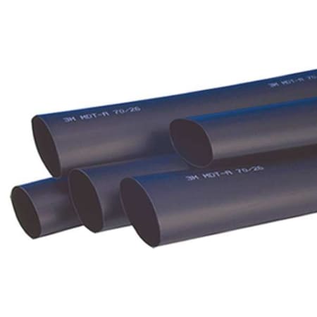 Adhesive Lined Heat Shrink Tube, Heavy Wall, 3:1 I.D. Shrink Ratio, 1.1 in I.D. Before Shrinking, Black, 4 ft, 20 PK MPN:HDT-1100-48