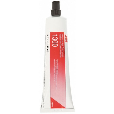 Heat-Resistant Neoprene Gasket Adhesive, 5 oz, Yellow, Temp Range -30 to 300 Degrees F MPN:1300