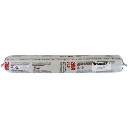 Polyurethane Sealant, 20 oz, Sausage Pack, Gray, Polyurethane Base, 525 MPN:525