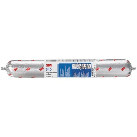 Polyurethane Sealant, 20 oz, Sausage Pack, Black, Polyurethane Base, 540 MPN:540