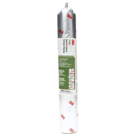 Polymer Adhesive Sealant, 20 oz, Sausage Pack, White, Polymer Base, 740 UV MPN:740 UV