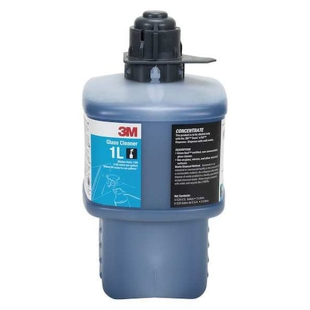 Liquid Glass Cleaner, 2L, Blue Violet, Apple, Bottle MPN:1L