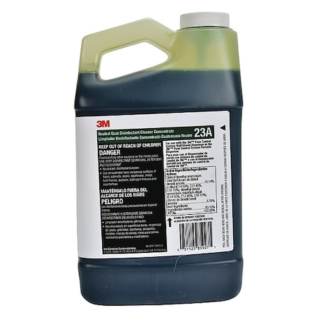 Neutral Disinfectant Cleaner Concentrate, 64 oz. Bottle, Lemon MPN:23A
