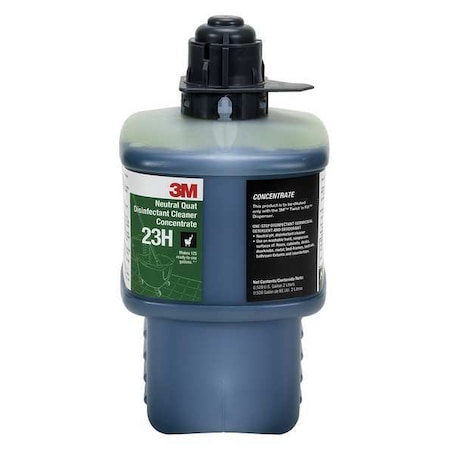 Neutral Quat Disinfecting Cleaner, 2L Bottle, Lemon, Blue MPN:23H