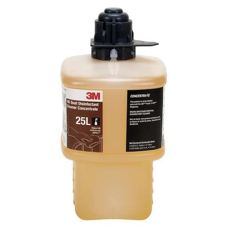 HB Quat Disinfecting Cleaner, 2L Bottle, Fragrance Free, Amber MPN:25L