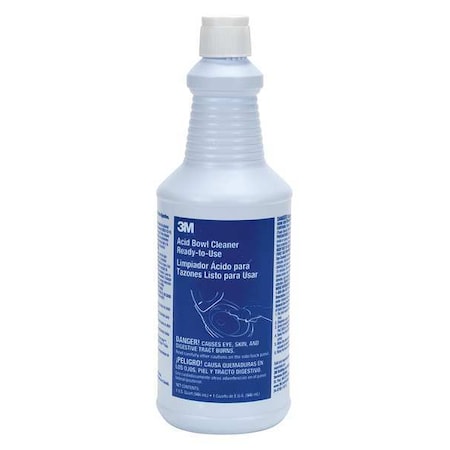 Bathroom Cleaner, 1 qt, Bottle, Blue, PK12 MPN:34762