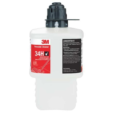 Peroxide Cleaner Concentrate, 2L Bottle, Fragrance Free, Green MPN:34H