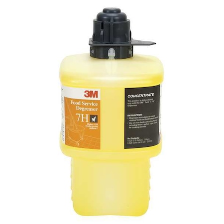 Food Service Degreaser, 2L Bottle, Liquid, Yellow MPN:7H