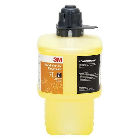 Food Service Degreaser, 2L Bottle, Liquid, Yellow MPN:7L