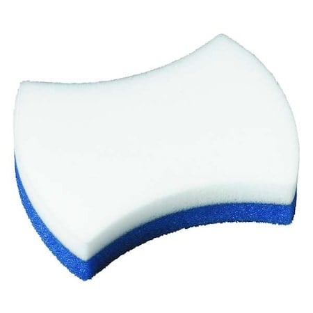 Scouring Pad, 4 1/2 in L, Blue/White, PK4 MPN:4004CC