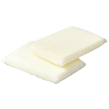 Scouring Pad, 4.25 in L, White/Yellow, PK24 MPN:720