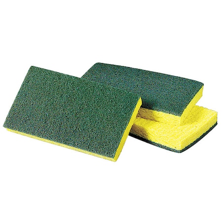 Scrubber, 6 1/8 in L, Green/Yellow, PK20 MPN:74