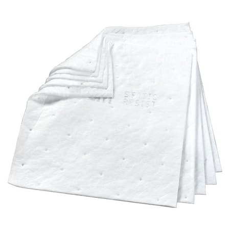 Sorbent Pad, 37 gal, 17 in x 19 in, Oil, White, 100 PK MPN:HP-556